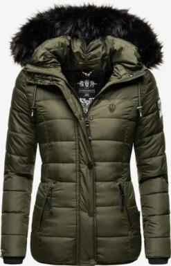 NAVAHOO Vinterjakke 'Zuckerbiene' Oliven