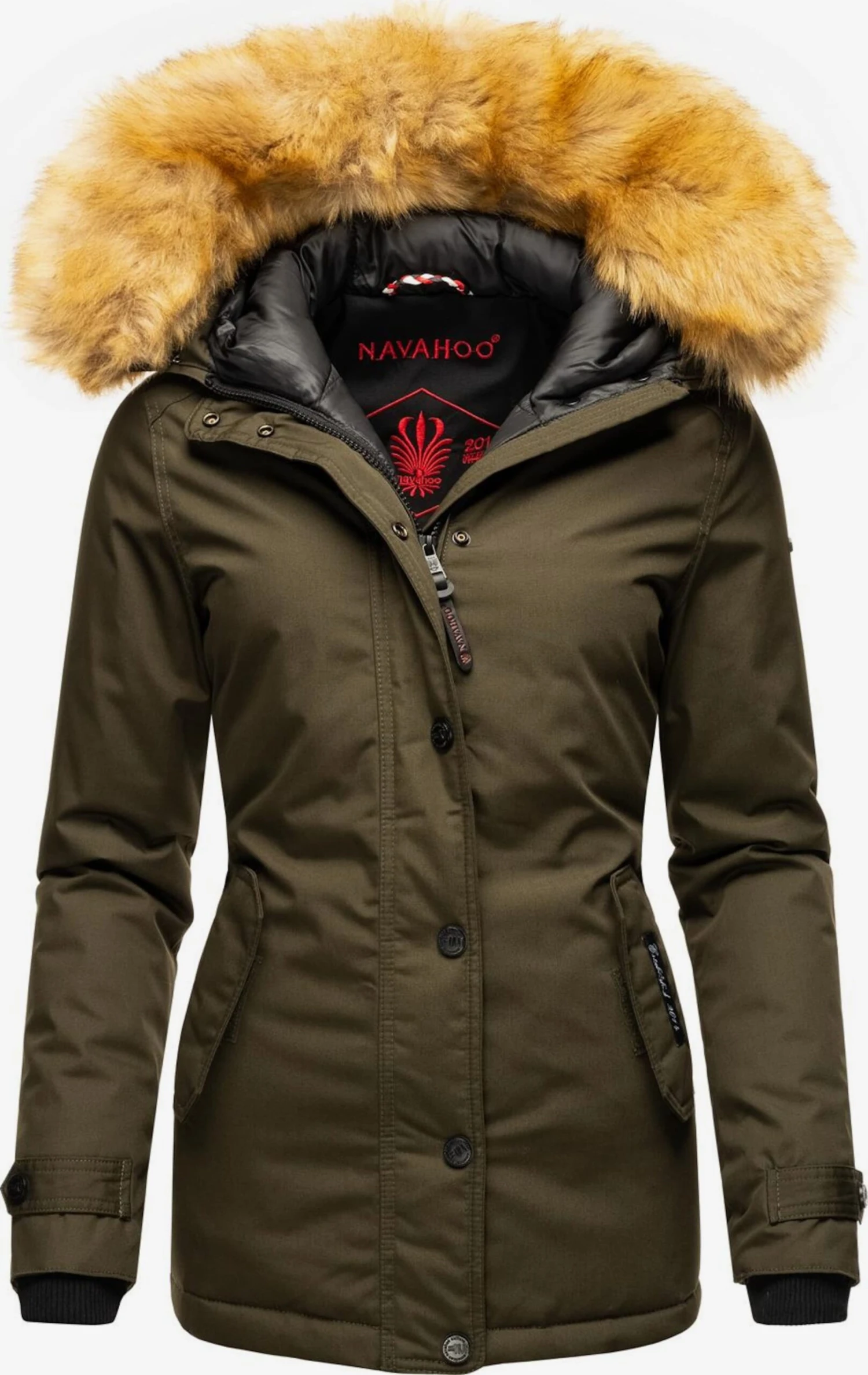 NAVAHOO Vinterjakke 'Laura' Kaki 3 NAVAHOO Vinterjakke 'Laura' Kaki