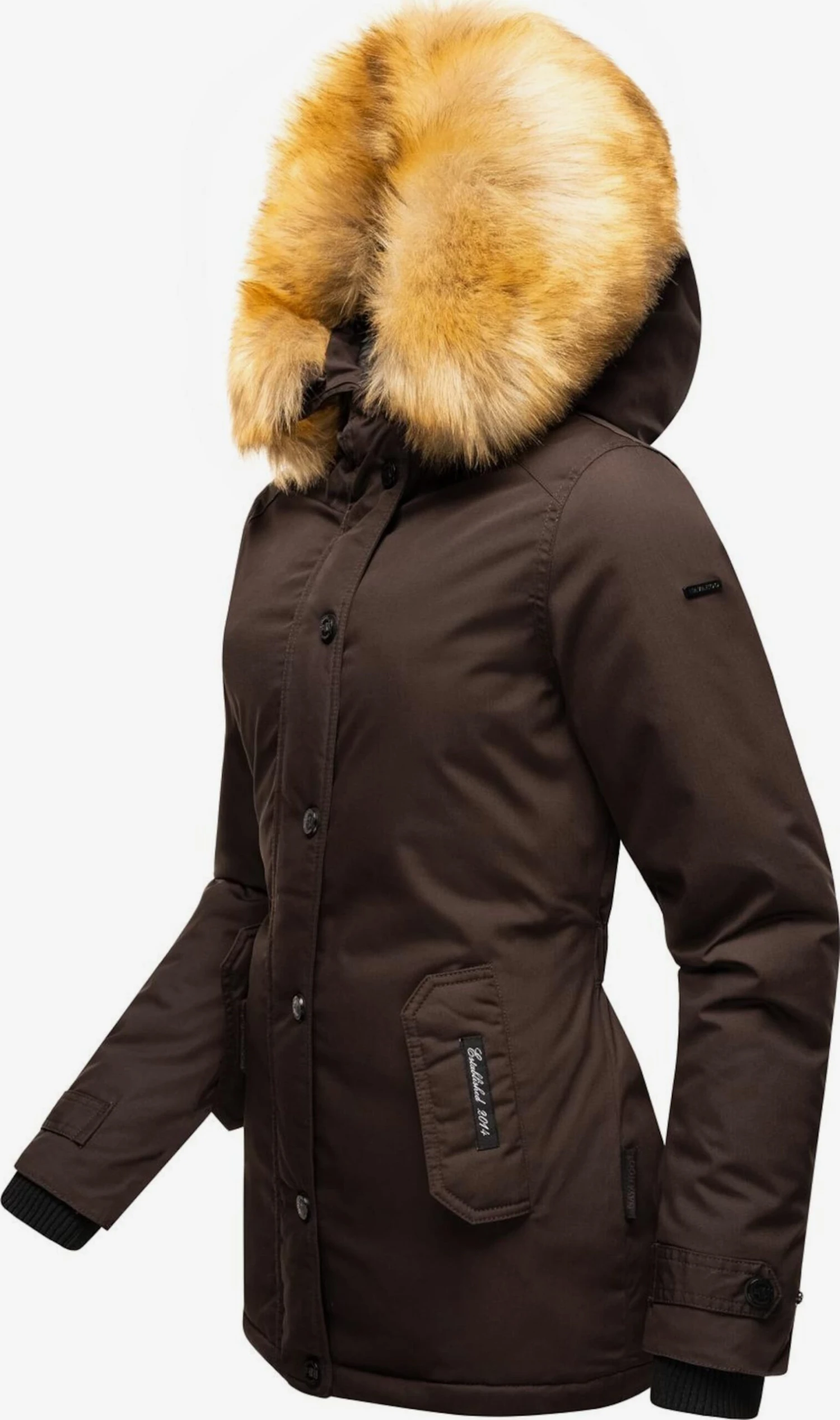 NAVAHOO Vinterjakke 'Laura' Sjokolade 4 NAVAHOO Vinterjakke 'Laura' Sjokolade - Bilde 2