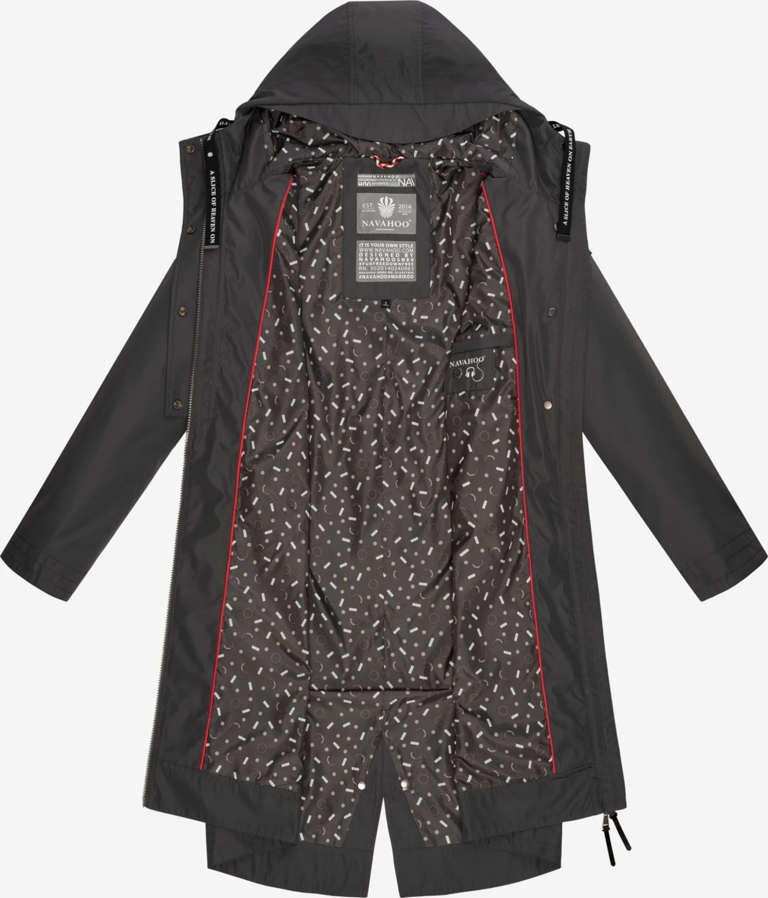 NAVAHOO Overgangsparkas ' Josinaa ' Koksgrå 6 NAVAHOO Overgangsparkas ' Josinaa ' Koksgrå - Bilde 4