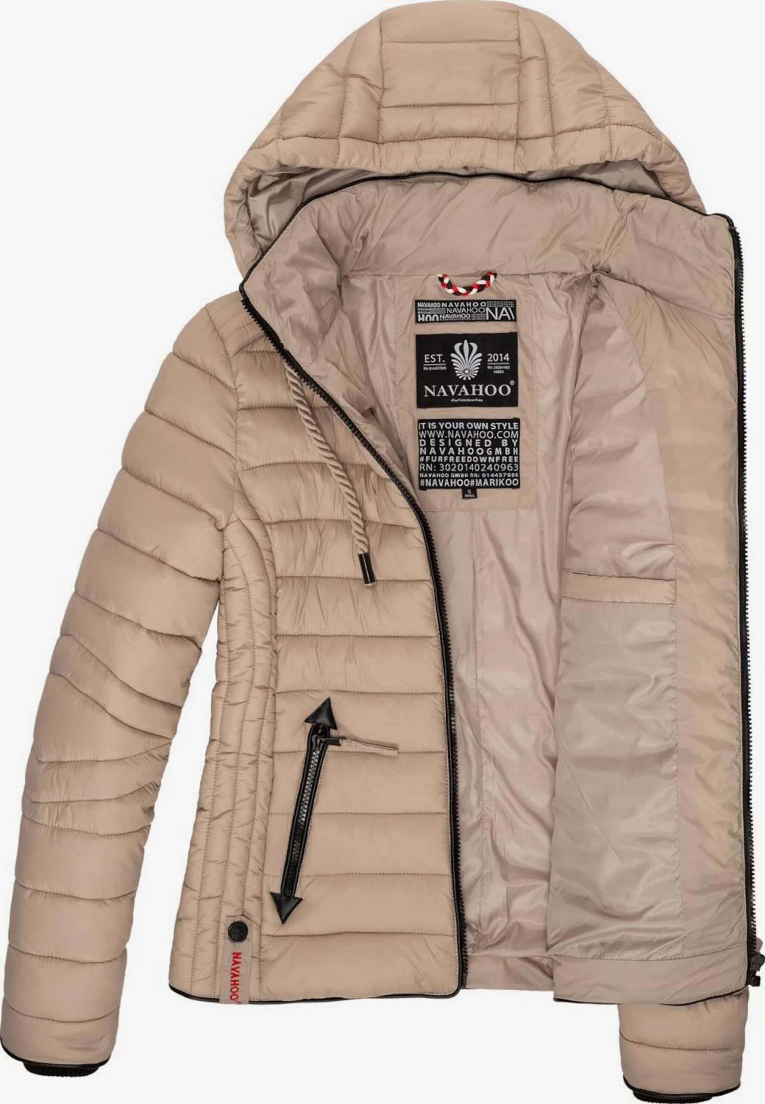 NAVAHOO Overgangsjakke 'Lulana' Brungrå 8 NAVAHOO Overgangsjakke 'Lulana' Brungrå - Bilde 6