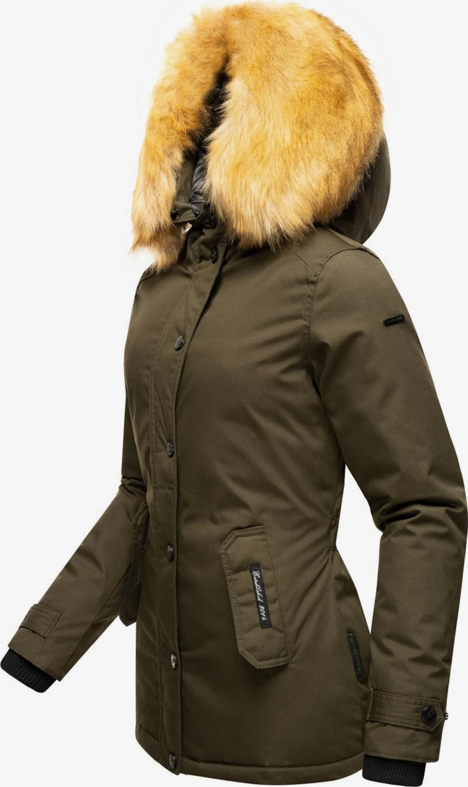 NAVAHOO Vinterjakke 'Laura' Kaki 4 NAVAHOO Vinterjakke 'Laura' Kaki - Bilde 2