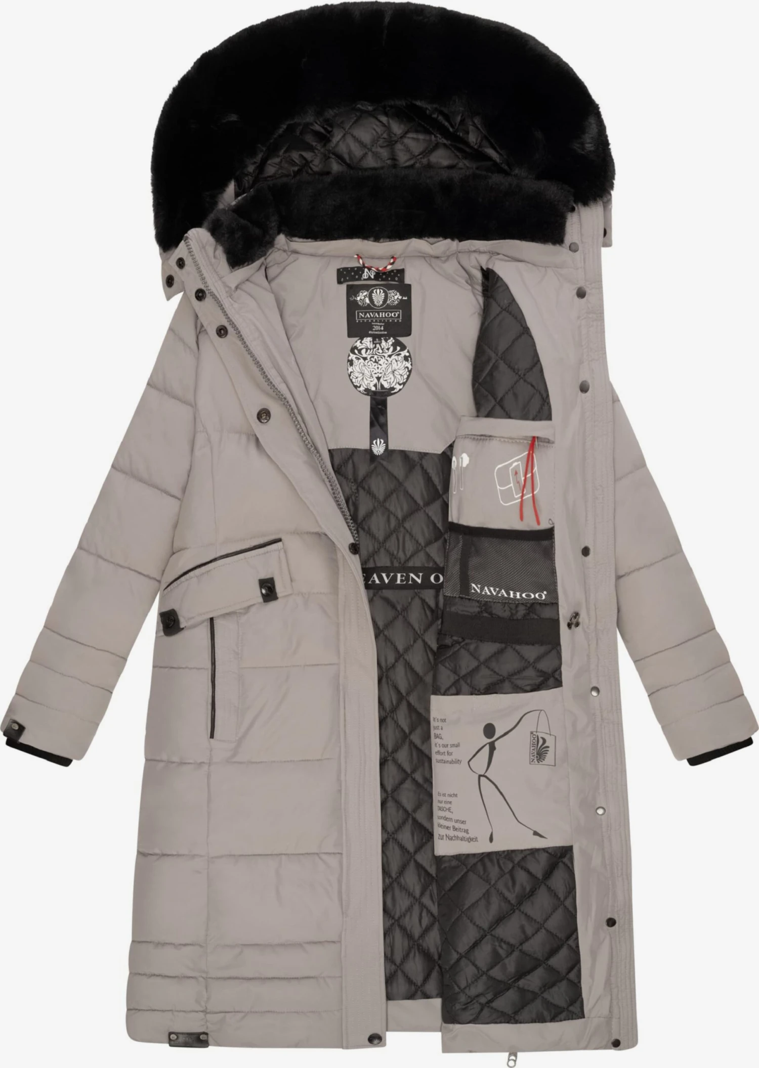 NAVAHOO Vinterfrakk 'Fahmiyaa' Stein 8 NAVAHOO Vinterfrakk 'Fahmiyaa' Stein - Bilde 6