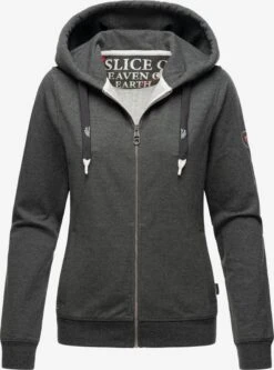 NAVAHOO Sweatjakke 'Engelshaar' Basaltgrå