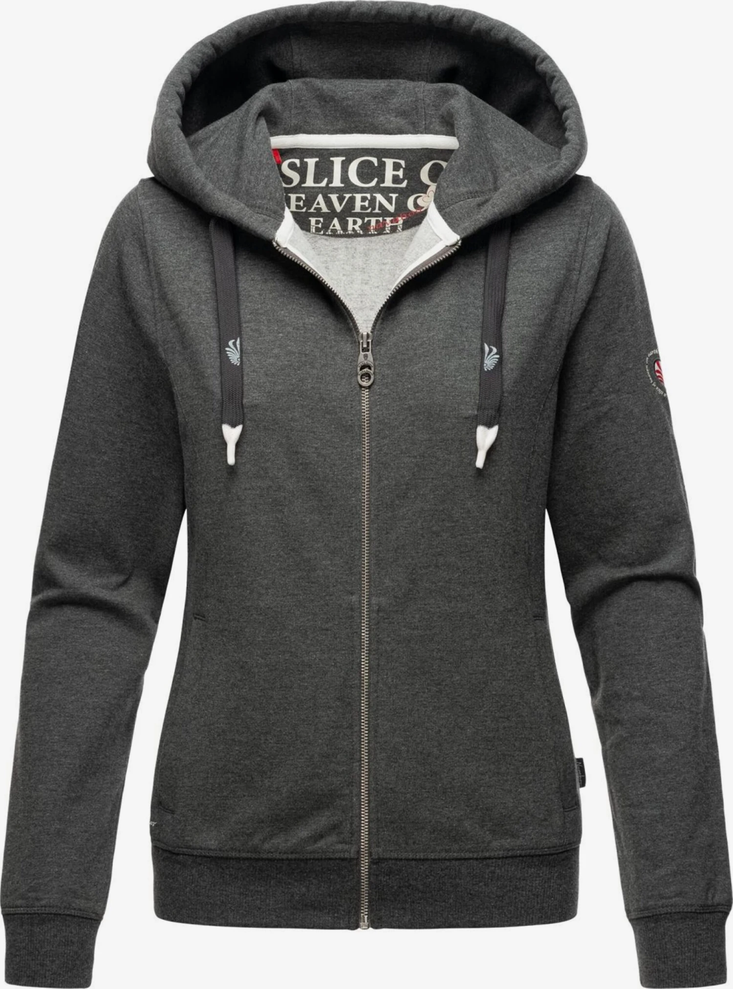 NAVAHOO Sweatjakke 'Engelshaar' Basaltgrå