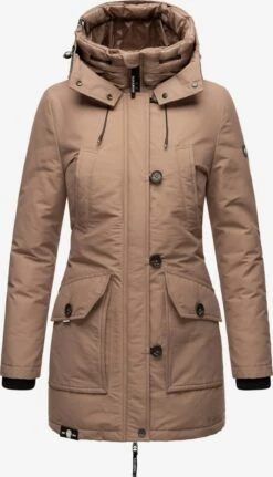 NAVAHOO Vinterparkas 'Freeze Stoorm' Lysebrun