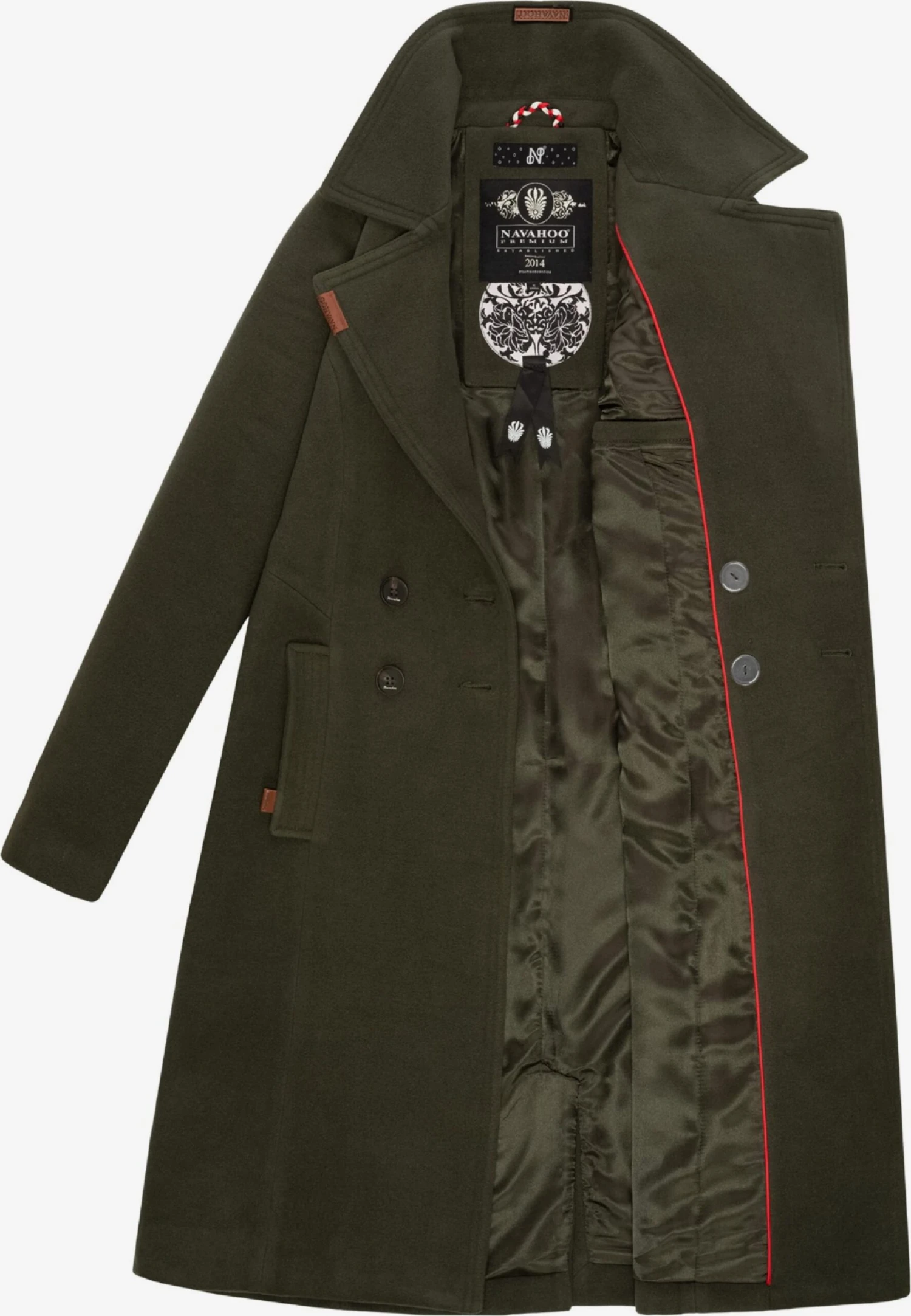 NAVAHOO Vinterfrakk 'Wooly' Mørkegrønn 8 NAVAHOO Vinterfrakk 'Wooly' Mørkegrønn - Bilde 6