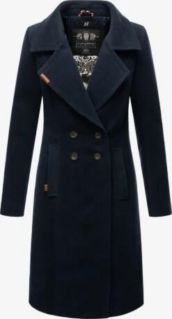 NAVAHOO Vinterfrakk 'Wooly' Mørkeblå