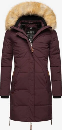 NAVAHOO Vinterfrakk 'Halina' Bordeaux