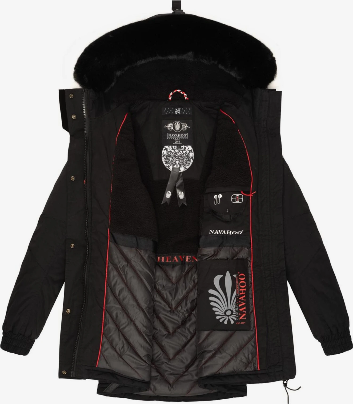 NAVAHOO Vinterparkas Svart 6 NAVAHOO Vinterparkas Svart - Bilde 4