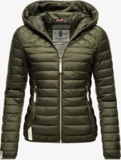 NAVAHOO Overgangsjakke 'Ich Bin Hübsch' Oliven