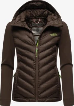 NAVAHOO Overgangsjakke 'Nimm Mich Mit' MĂžrkebrun