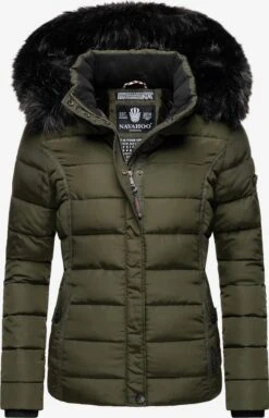NAVAHOO Vinterjakke 'Miamor' Oliven